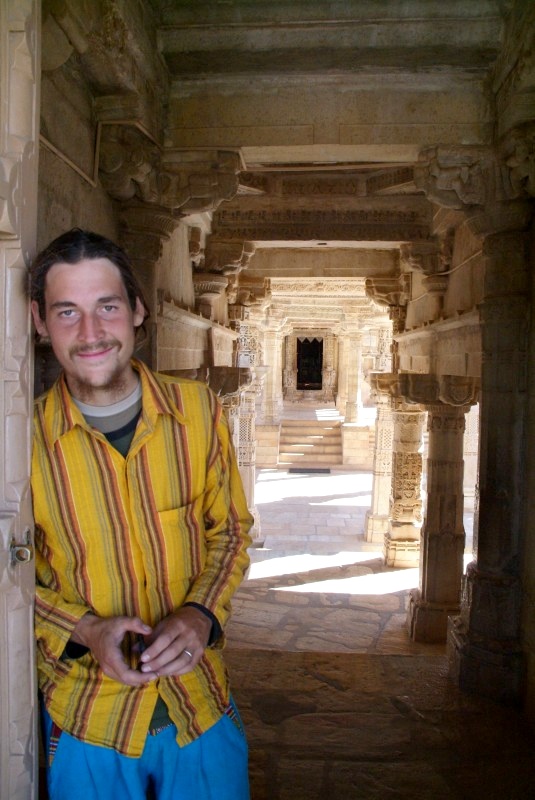 Rajasthan, Indien: Benny im Palast in Udaipur