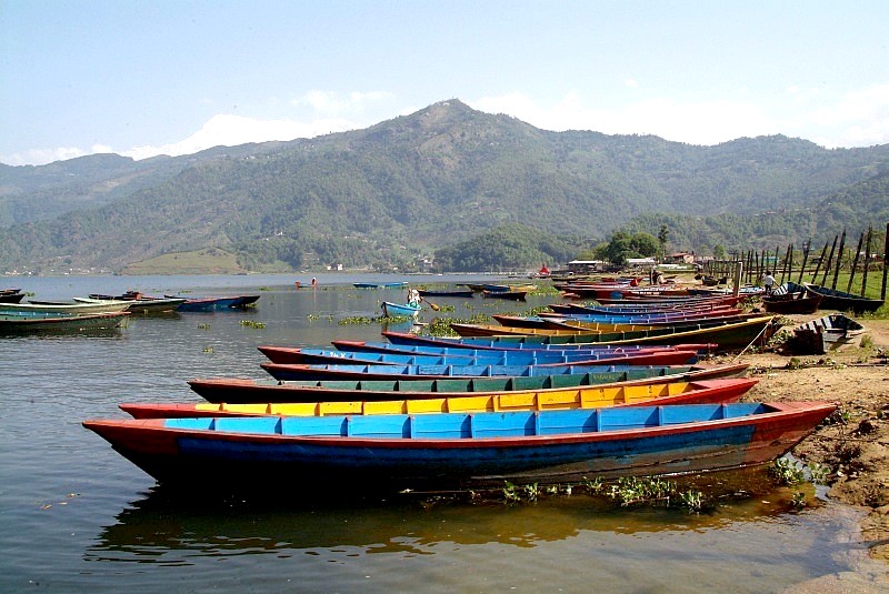 	Nepal: Der See in Pokhara	