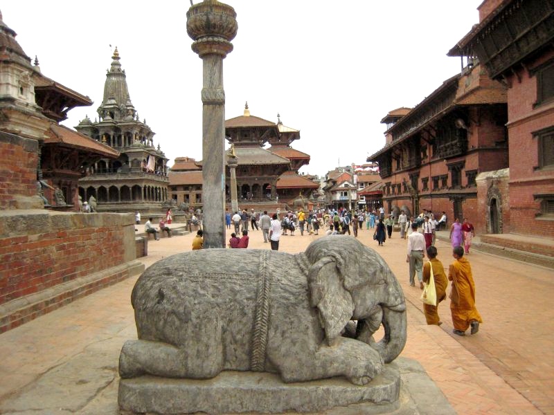 	Nepal: Königlicher Platz in Pathan Lalithpur	