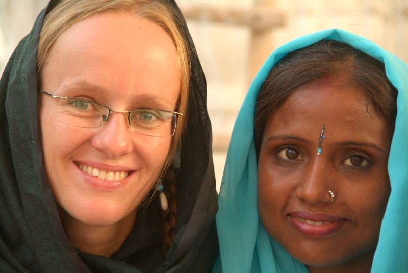 	Indien: Mandy mit indischer Sikh Frau	