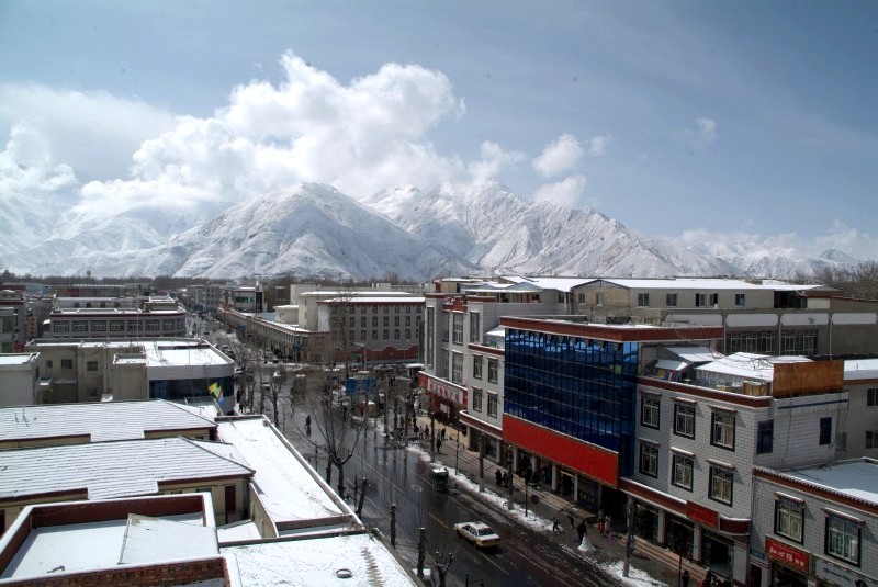 tibet6 029 es hat in lhasa geschneit