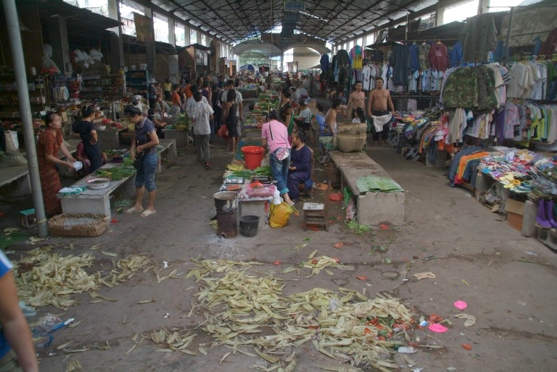 	Jinghong, Yunnan, China: Markt	