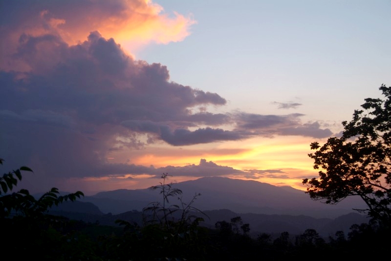 	Laos: Sonnenuntergang	