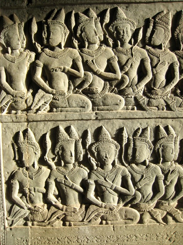 	Kambodscha: Relief in Angkor Wat	