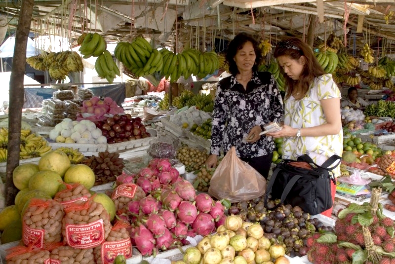 	Kambodscha: Markt in Siam Reap	